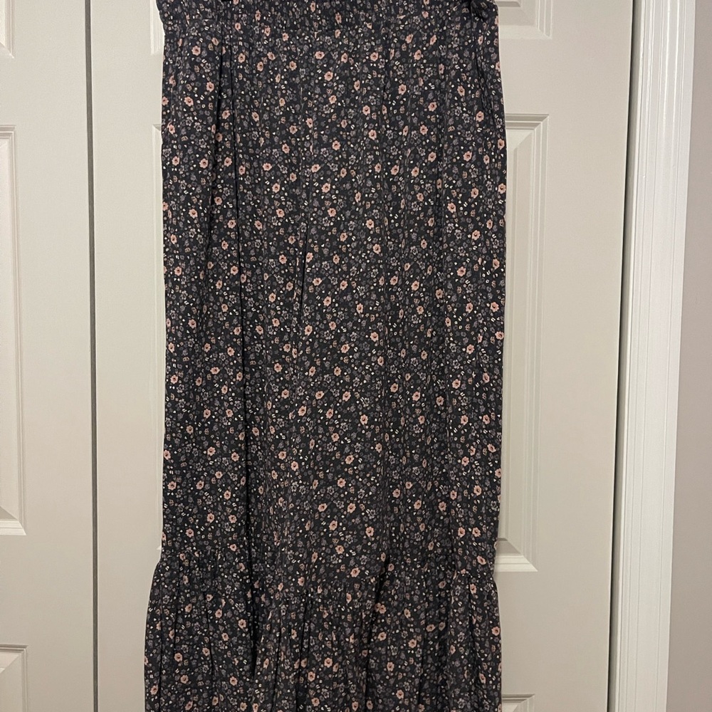 FESTI Floral Elastic Waist Wide Leg Pants Size 2 Boho Cottagecore